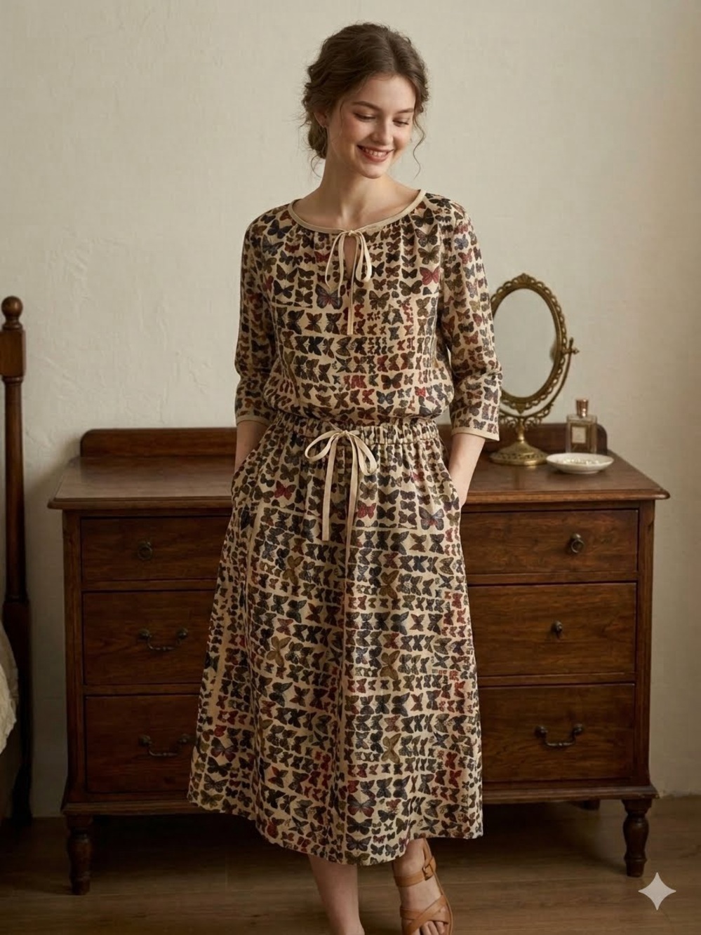 One of a Kind Unique Vintage Silk Set